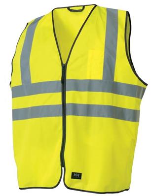 Gilet polyester fluo jaune zip Helly Hansen